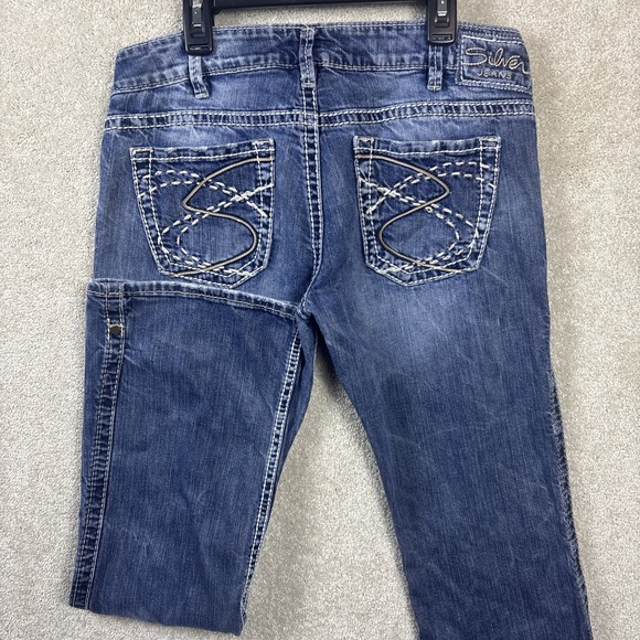 Silver Jeans Women 30 (Fit 31x30) Blue Denim Frances 18" Bootcut Western Cowgirl - Picture 1 of 9